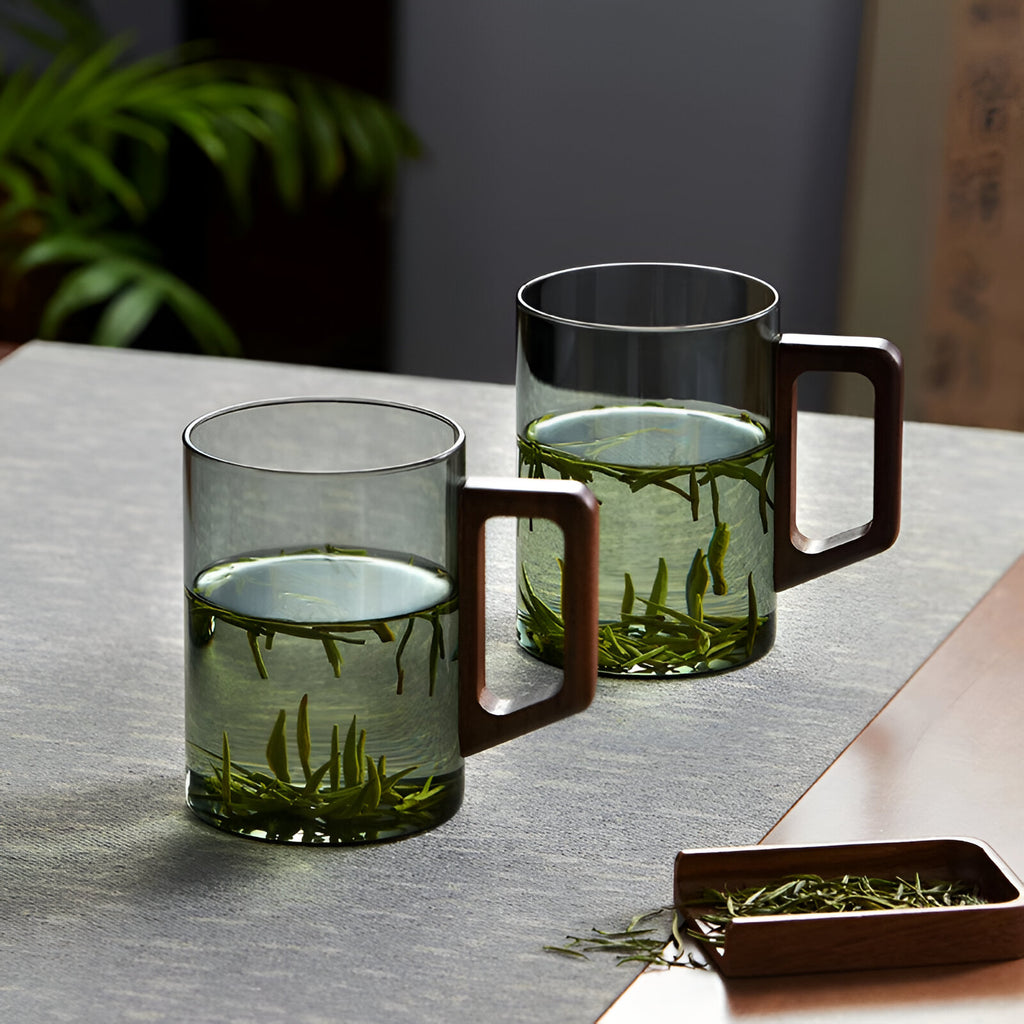 Mug with a wooden handle BEVORA