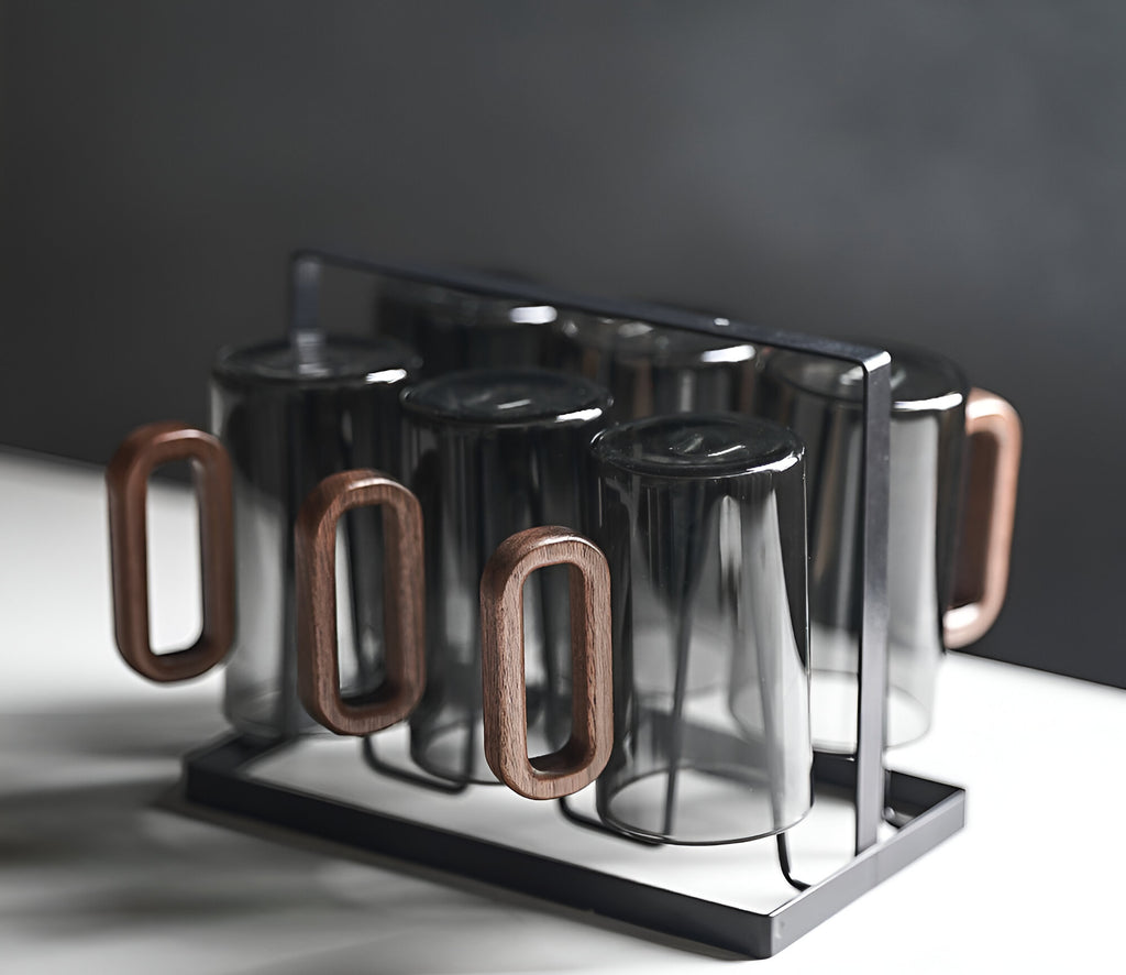 Mug with a wooden handle M BEVORA