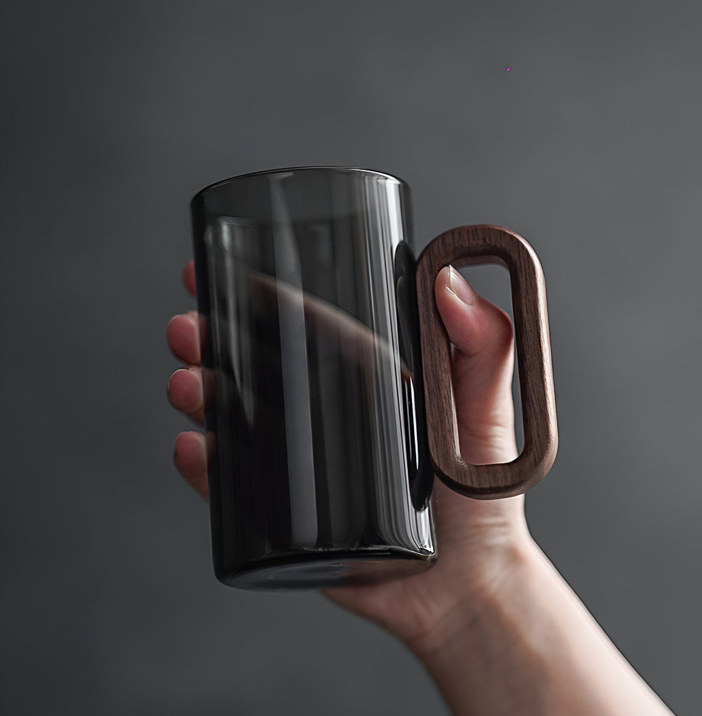 Mug with a wooden handle M BEVORA
