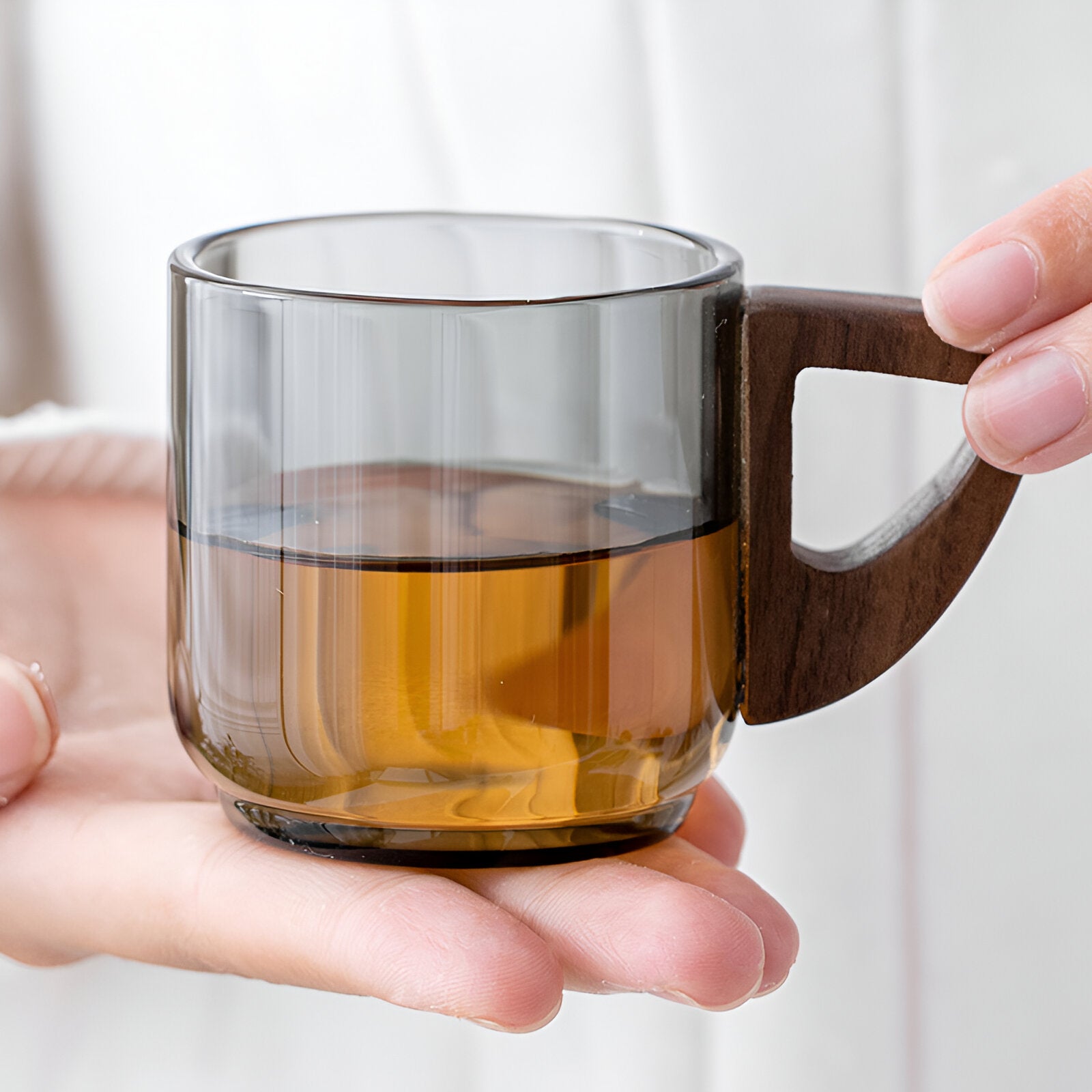 Mug with a wooden handle S BEVORA