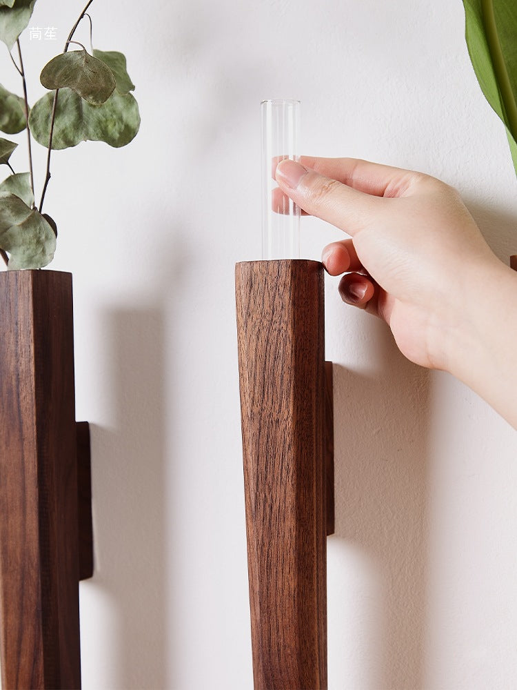 Wall-mounted wooden vase BEVORA